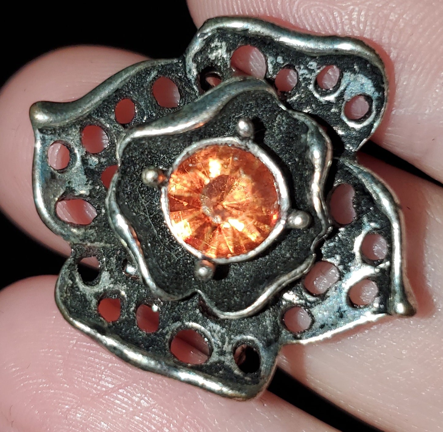 Orange  flower ring